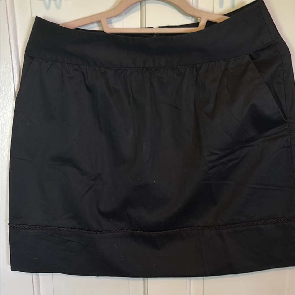 LOFT Black Bubble Mini Skirt for Work